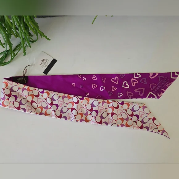 Coach Ashley Leather Hobo Bag Tea Rose/Coral + NWT Coach 100% Silk Twilly - Picture 15 of 16